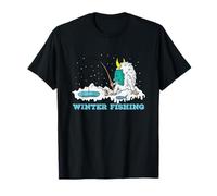 Yeti Polar Bear Pêche sur Glace en Hiver à l'eau T-Shirt