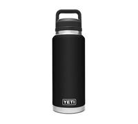 Yeti Bouteille isotherme Rambler Bottle Chug - Acier inoxydable - Noir - 36 oz (1065 ml)
