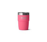 YETI Rambler Stackable Cup with Durasip Ceramic Lining, Vacuum Insulated, Stainless Steel Cup with Magslider Lid, Tropical Pink, 8 oz (236 ml)