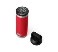 YETI Rambler Bottle Chug, Vacuum Insulated Stainless Steel Bottle with Chug Cap, Rescue Red, 18 oz (532 ml)