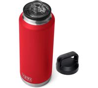YETI Rambler Bottle Chug, Vacuum Insulated Stainless Steel Bottle with Chug Cap, Rescue Red, 46 oz (1.4 L)