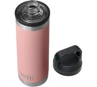 YETI Rambler Bottle Chug, Vacuum Insulated Stainless Steel Bottle with Chug Cap, Sandstone Pink, 18 oz (532 ml)
