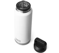 YETI Rambler Bottle Chug, Vacuum Insulated Stainless Steel Bottle with Chug Cap, White, 46 oz (1.4 L)