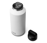 YETI Rambler Bottle Chug, Vacuum Insulated Stainless Steel Bottle with Chug Cap, White, 64 oz (1.9 L)