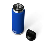 YETI Rambler Bouteille Chug isotherme en acier inoxydable avec bouchon Chug étanche - Bleu roi, 1 l