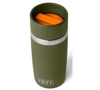 YETI Rambler Bouteille de voyage 12 oz / 355 ml Olive/King Crab Orange | Tasse à café à emporter isotherme avec couvercle pour les déplacements, tasse isotherme en acier inoxydable