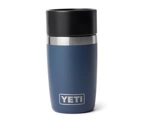YETI Rambler Bouteille de voyage Bleu marine 8 oz / 236 ml | Bouteille de boisson et bouteille à café pour boissons chaudes avec bouchon étanche pour banlieue de banlieue
