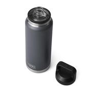 YETI Rambler Bouteille d'eau isotherme en acier inoxydable avec bouchon anti-fuite pour boissons chaudes ou froides, 1 l