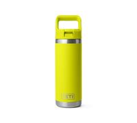 YETI Rambler bouteille isotherme 18 oz 532 ml avec couvercle à paille Firefly Yellow