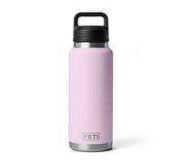 YETI Rambler Bouteille isotherme de 1,0 l, étanche, en acier inoxydable avec bouchon Chug, Fleur de cerisier