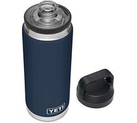 YETI Rambler Bouteille isotherme en acier inoxydable avec bouchon à bec Bleu marine 769 ml