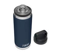 YETI Rambler Bouteille isotherme en acier inoxydable avec bouchon à bec Bleu marine 769 ml