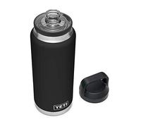 YETI Rambler Bouteille isotherme en acier inoxydable avec bouchon Chug - 1 020 ml - Noir