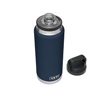 YETI Rambler Bouteille isotherme en acier inoxydable avec bouchon Chug - 1 027 ml - Bleu marine
