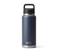 YETI Rambler Bouteille isotherme en acier inoxydable avec bouchon Chug - 1 027 ml - Bleu marine