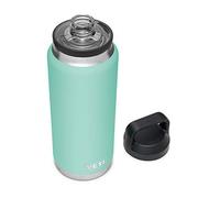 YETI Rambler Bouteille isotherme en acier inoxydable avec bouchon Chug - 1,1 l - Vert écume de mer