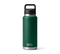 YETI Rambler Bouteille isotherme en acier inoxydable avec bouchon Chug - 1,1 l - Vert forêt noire