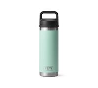 YETI Rambler Bouteille isotherme en acier inoxydable avec bouchon Chug - 532 ml - Écume de mer
