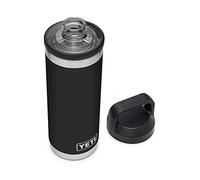 YETI Rambler Bouteille isotherme en acier inoxydable avec bouchon Chug - 532 ml - Noir