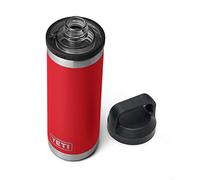YETI Rambler Bouteille isotherme en acier inoxydable avec bouchon Chug - 532 ml - Rouge sauvetage