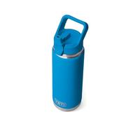 YETI Rambler Bouteille isotherme en acier inoxydable avec bouchon de paille assorti - 769 ml - Big Wave Blue