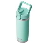 YETI Rambler C Straw Bottle, Stainless Steel Vacuum Insulated Bottle with Straw Cap, Seafoam, 18 oz (532 ml)