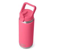 YETI Rambler C Straw Bottle, Stainless Steel Vacuum Insulated Bottle with Straw Cap, Tropical Pink, 26 oz (769 ml)