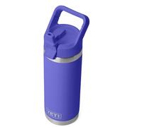 YETI Rambler C Straw Bottle, Stainless Steel Vacuum Insulated Bottle with Straw Cap, Ultra Marine Violet, 18 oz (532 ml)