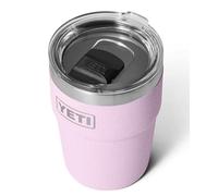YETI Rambler Cup - Gobelet isotherme en acier inoxydable avec couvercle Magslider, motif fleur de cerisier, 475 ml