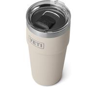 YETI Rambler Cup, Vacuum Insulated Stainless Steel Stackable Cup with Magslider Lid, Cape Taupe, 20 oz (591 ml)