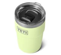 YETI Rambler Cup, Vacuum Insulated Stainless Steel Stackable Cup with Magslider Lid, Grasshopper, 16 oz (475 ml)