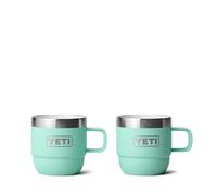 YETI Rambler Espresso Mug, Vacuum Insulated Stainless Steel Stackable Mug, Seafoam, 2 Pack de 6 oz (177 ml)