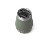 YETI Rambler Gobelet à vin isotherme en acier inoxydable avec couvercle MagSlider, 295 ml, vert camp