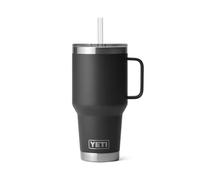 YETI Rambler Gobelet en paille en acier inoxydable, noir, 1035 ml