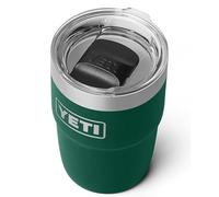 YETI Rambler Gobelet empilable avec doublure en céramique Durasip - Gobelet isotherme en acier inoxydable avec couvercle Magslider, vert forêt noire, 236 ml