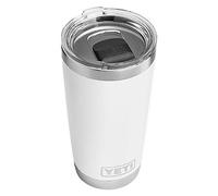 YETI Rambler Gobelet isotherme en acier inoxydable avec couvercle MagSlider, 591 ml, blanc