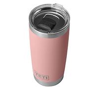 YETI Rambler Gobelet isotherme en acier inoxydable avec couvercle MagSlider, 591 ml, Sandstone Pink (rose)