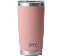 YETI Rambler Gobelet isotherme en acier inoxydable avec couvercle MagSlider, 591 ml, Sandstone Pink (rose)