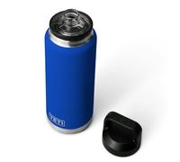 YETI Rambler Gourde avec bouchon Chug Bleu roi 1 l | Bouteille isotherme en acier inoxydable avec bouchon 100 % anti-fuite, garde les boissons chaudes ou froides, poignée robuste