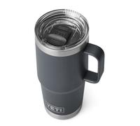 YETI Rambler - Gourde Isotherme, Tasse de voyage en acier inoxydable avec couvercle robuste, anthracite, 591 ml