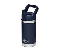YETI Rambler Jr. Bouteille pour enfants de 355 ml, avec bouchon à paille, bleu marine