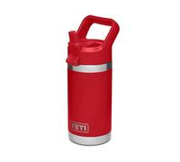 YETI Rambler Jr. Bouteille pour enfants de 355 ml avec bouchon à paille, rouge Rescue
