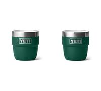 YETI Rambler Lot de 2 tasses empilables en acier inoxydable pour expresso/café isotherme, 118 ml, vert forêt noire