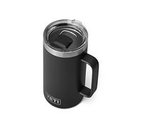 YETI Rambler Mug isotherme en acier inoxydable avec couvercle MagSlider, 710 ml, noir