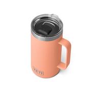 YETI Rambler Mug isotherme en acier inoxydable avec couvercle MagSlider, 710 ml, pêche basse