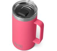 YETI Rambler Mug, Vacuum Insulated Stainless Steel Stackable Mug with Magslider Lid, Tropical Pink, 24 oz (710 ml)