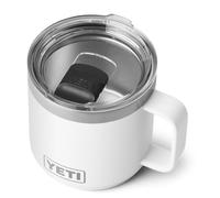 YETI Rambler Mug, Vacuum Insulated Stainless Steel Stackable Mug with Magslider Lid, White, 14 oz (414 ml)