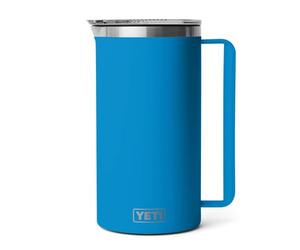YETI Rambler Pichet avec couvercle Magslider avec bouchon à vis, Big Wave Blue, 2 l