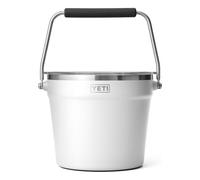YETI Rambler Seau à boisson, à double paroi isolé sous vide avec couvercle, blanc