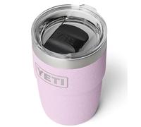 YETI Rambler Stackable Cup with Durasip Ceramic Lining, Vacuum Insulated, Stainless Steel Cup with Magslider Lid, Cherry Blossom, 8 oz (236 ml)